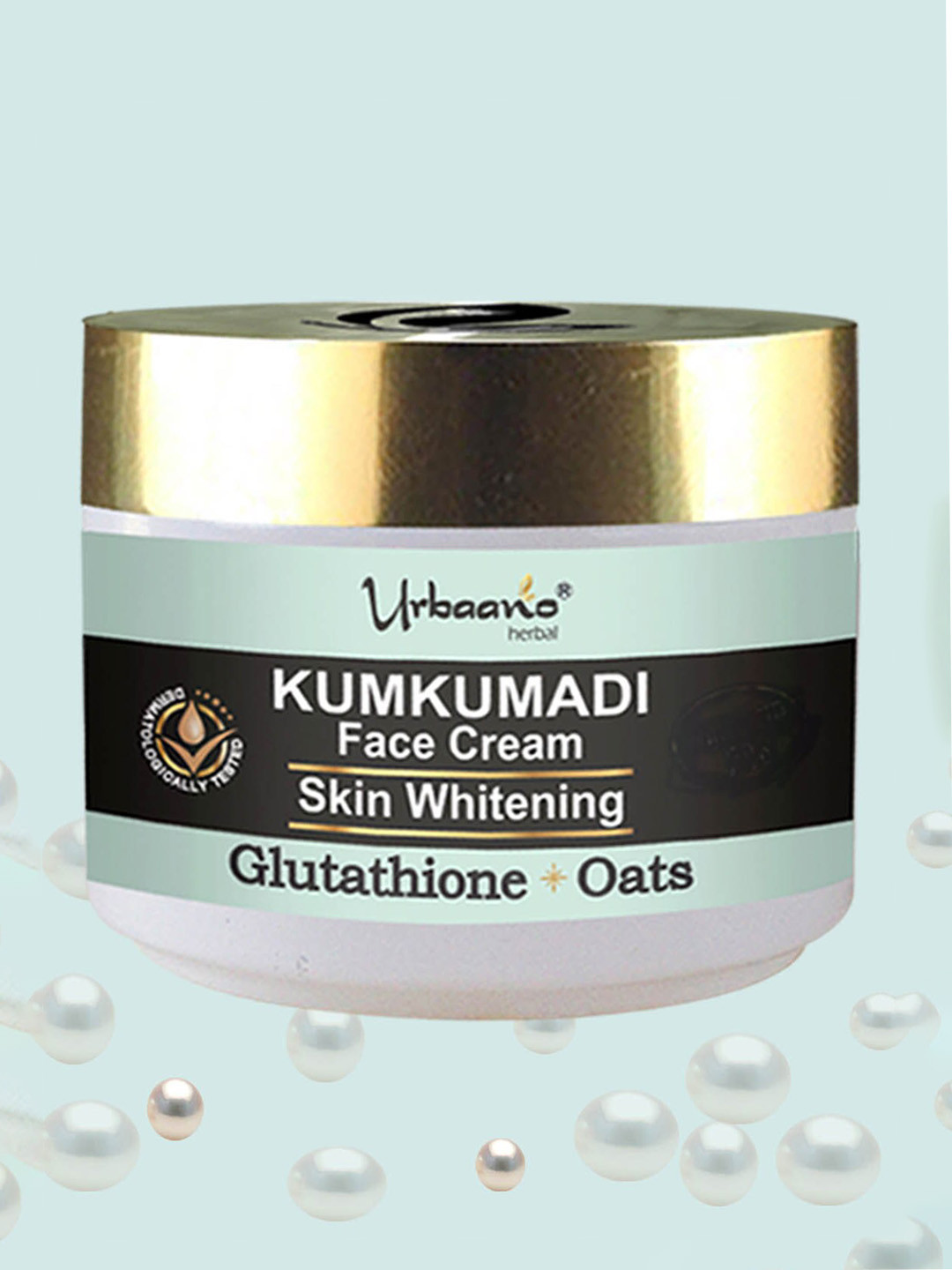 Urbaano Herbal Kumkumadi Skin Whitening Face Cream with Glutathione & Oats - 50 g