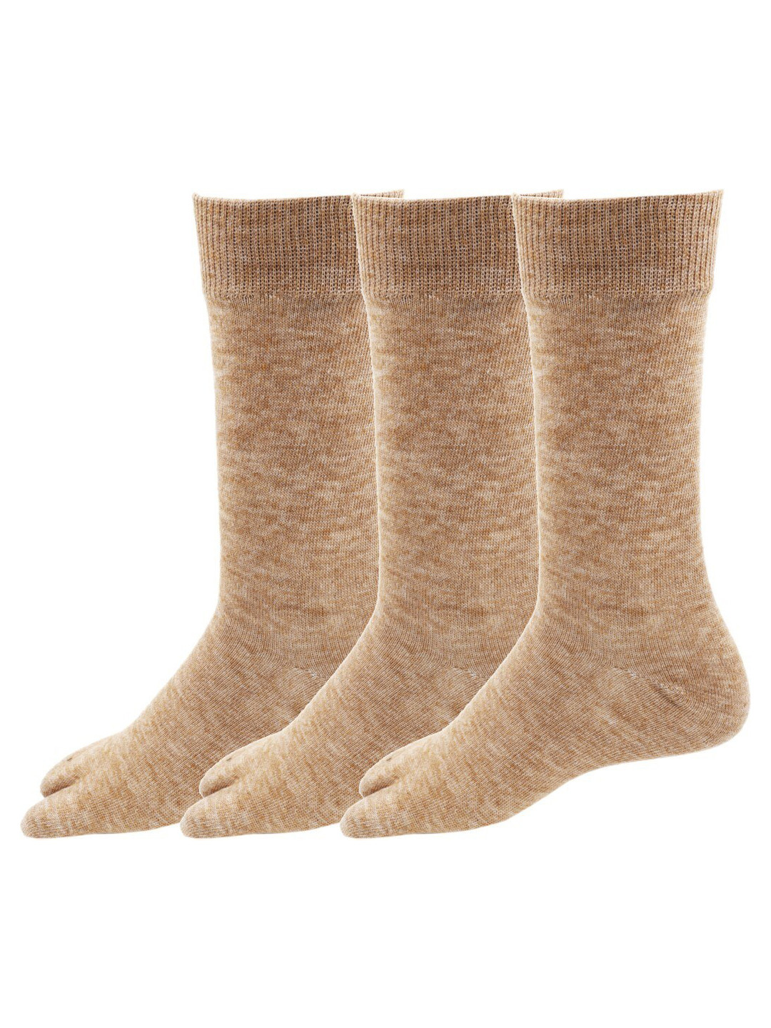 RC. ROYAL CLASS Women Pack Of 3 Beige Solid Socks