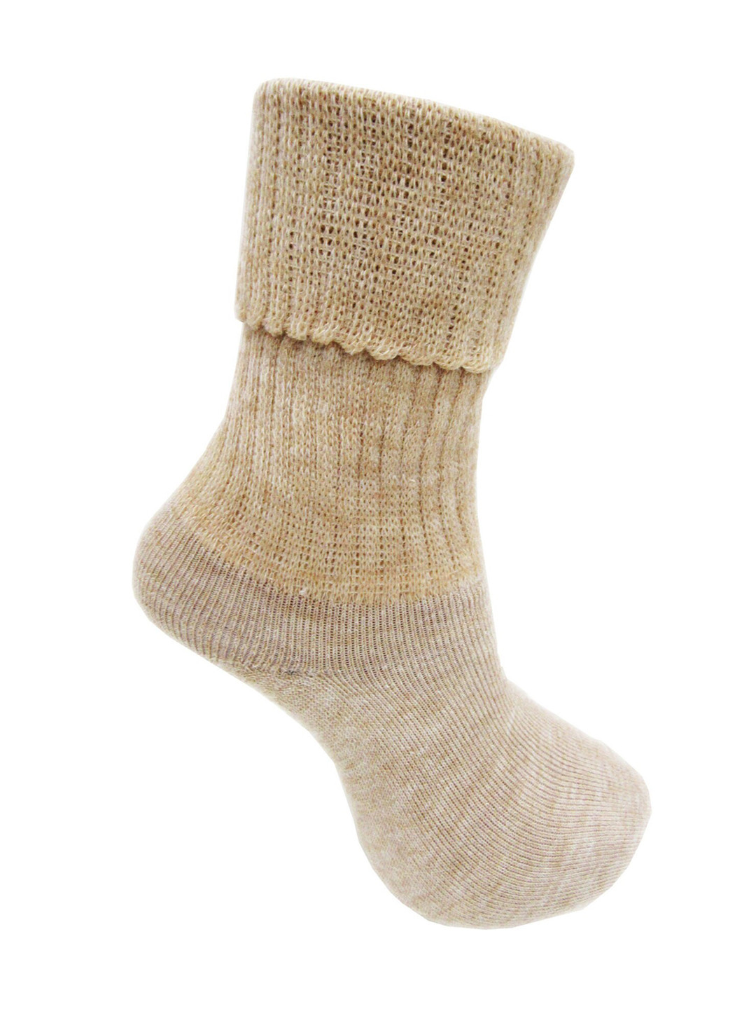 RC. ROYAL CLASS Women Beige-Color Solid Calf Length Woolen Socks