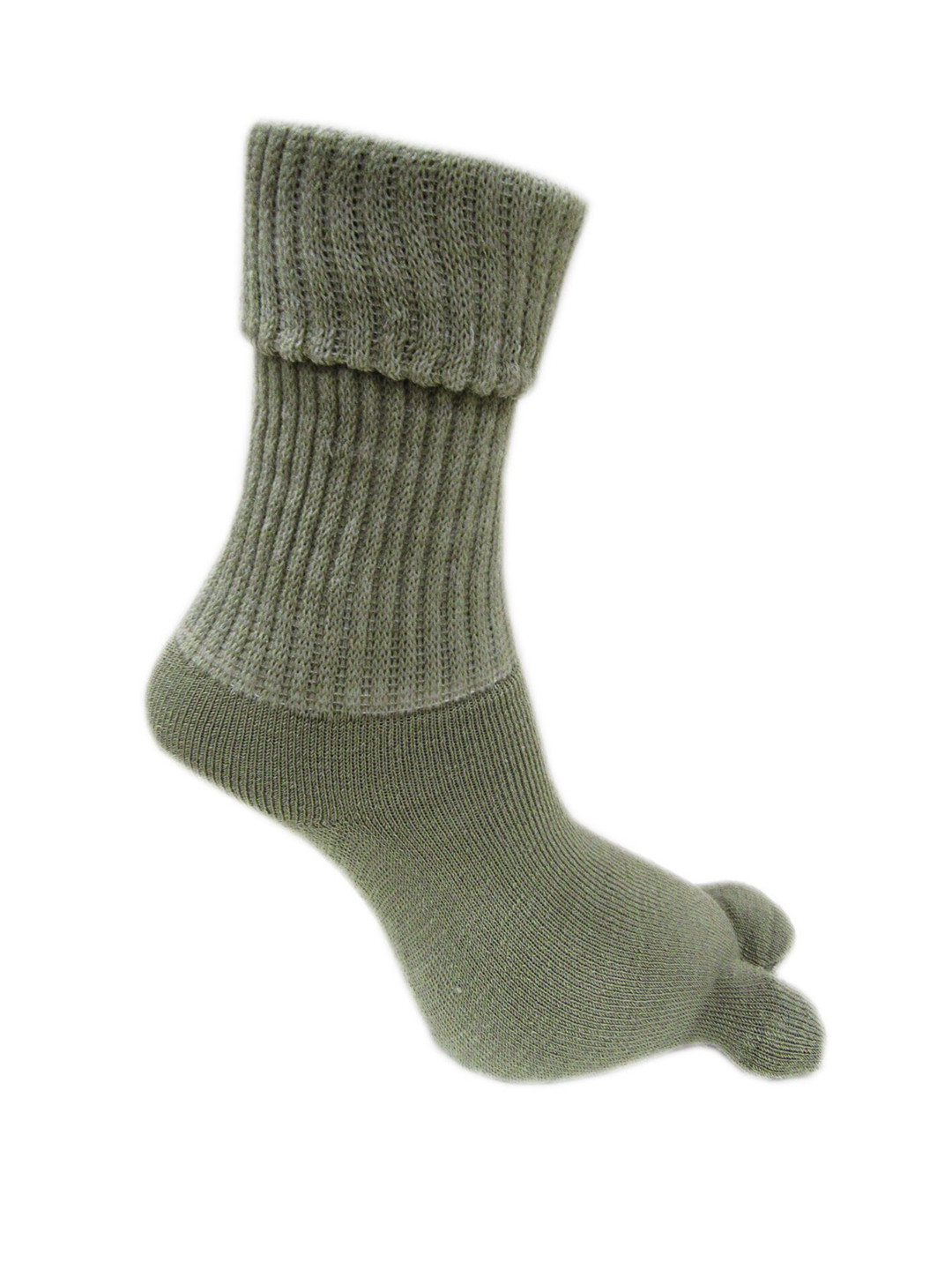 RC. ROYAL CLASS Women Olive Solid Calf-Length Socks