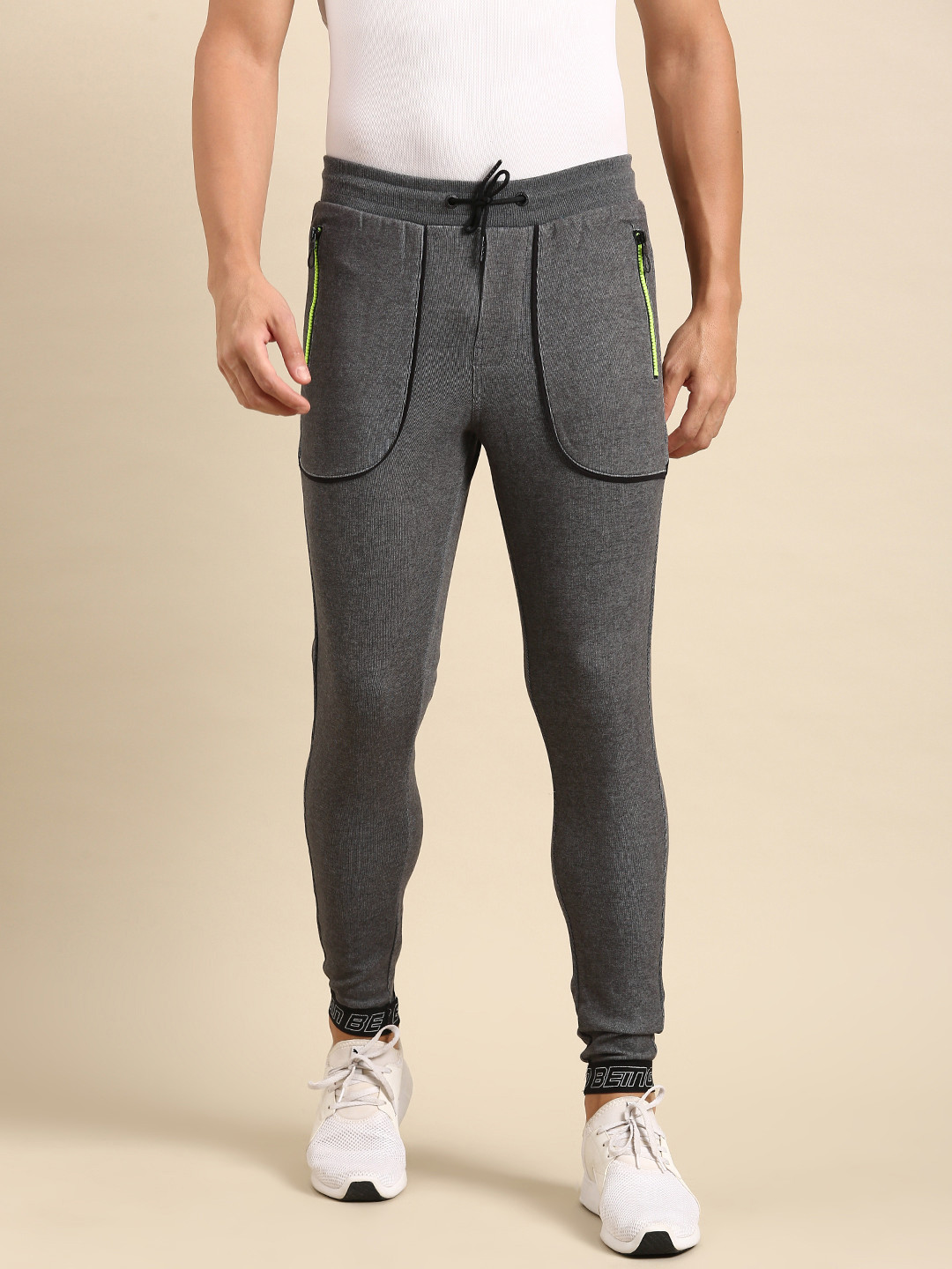 Being Human Men Self Design Joggers