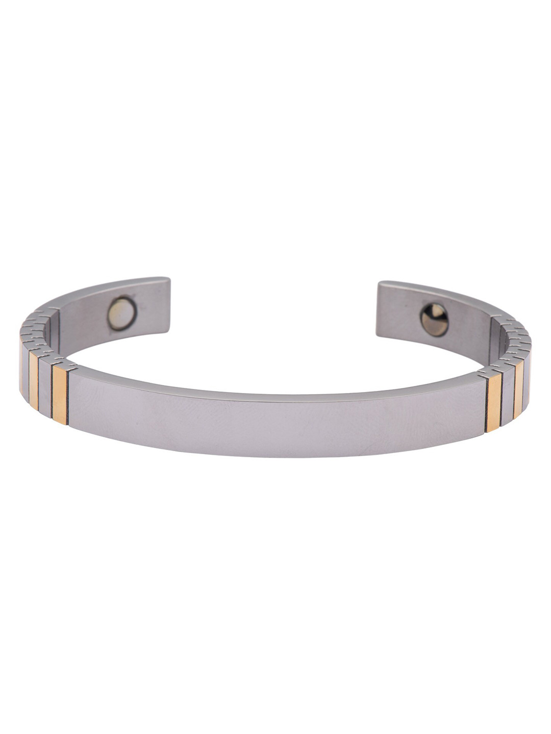 The Tie Hub Men Silver-Toned Wraparound Bracelet