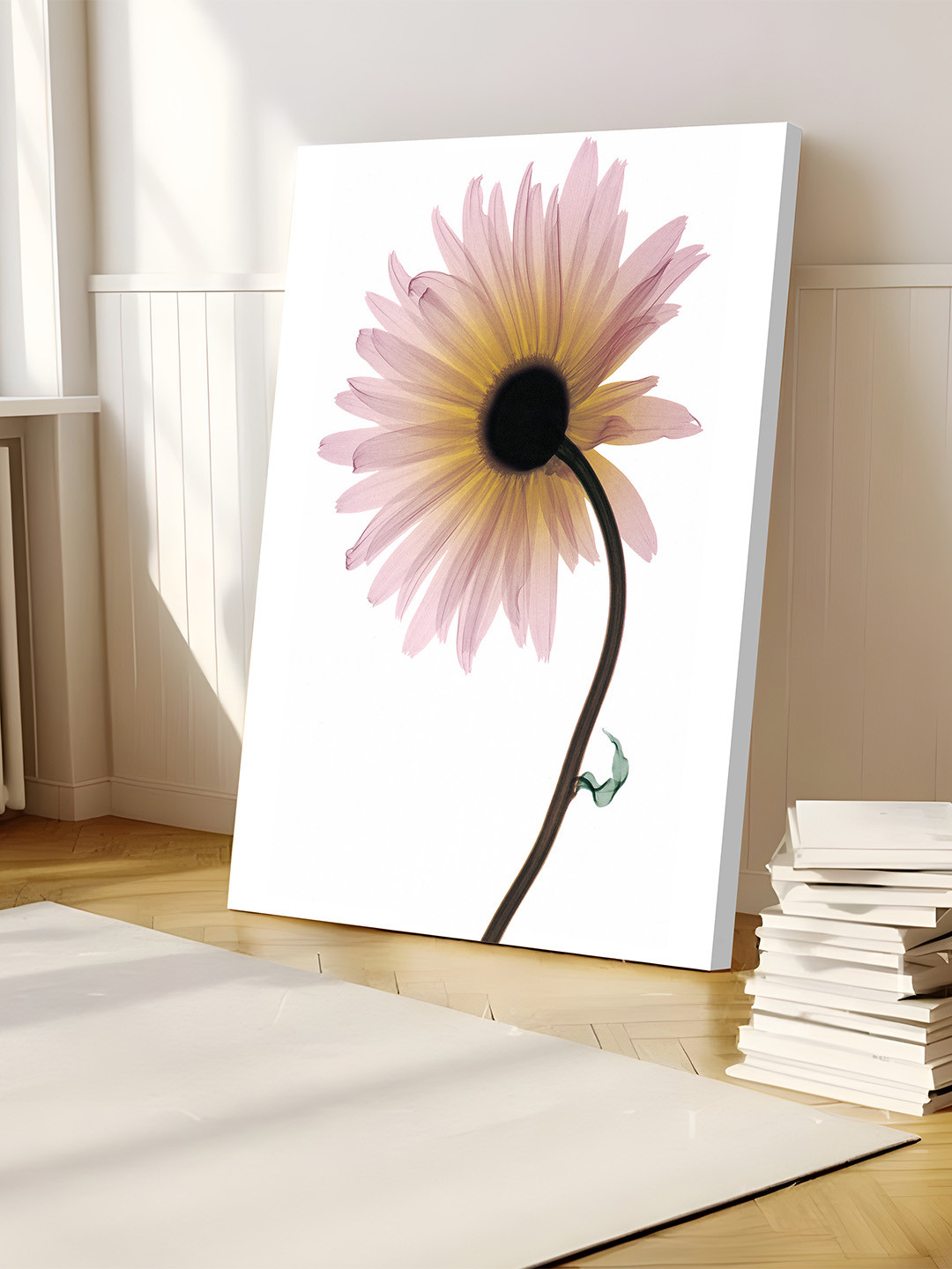 Art Street White Printed Plant Flowers Cyclamen Painting Wall Art