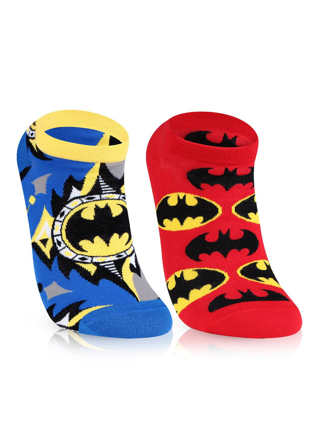 Bonjour Pack Of 2 Assorted Patterned Cotton  Ankle Length Socks