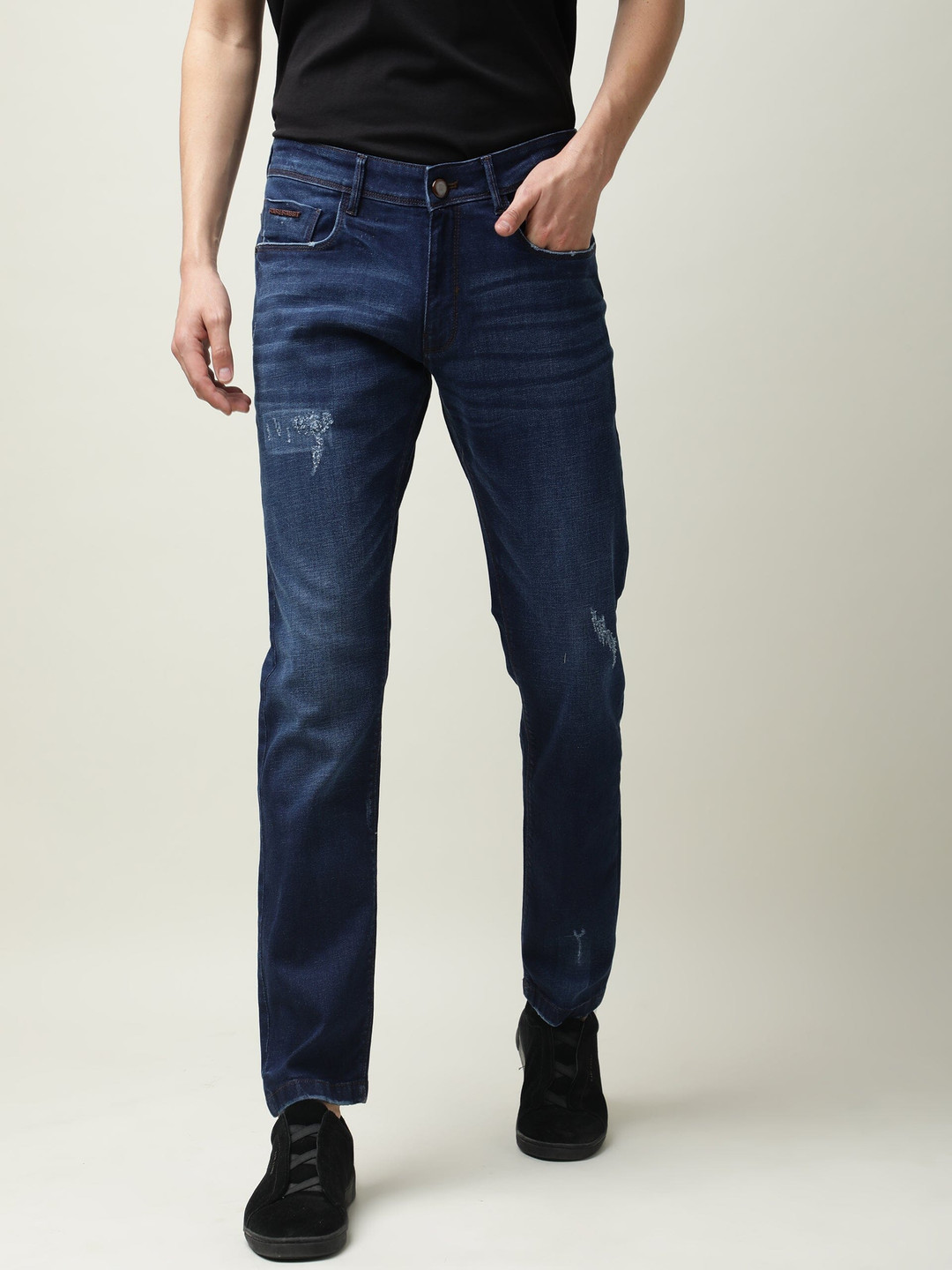 RARE RABBIT Men Reno Slim Fit Cotton Jeans