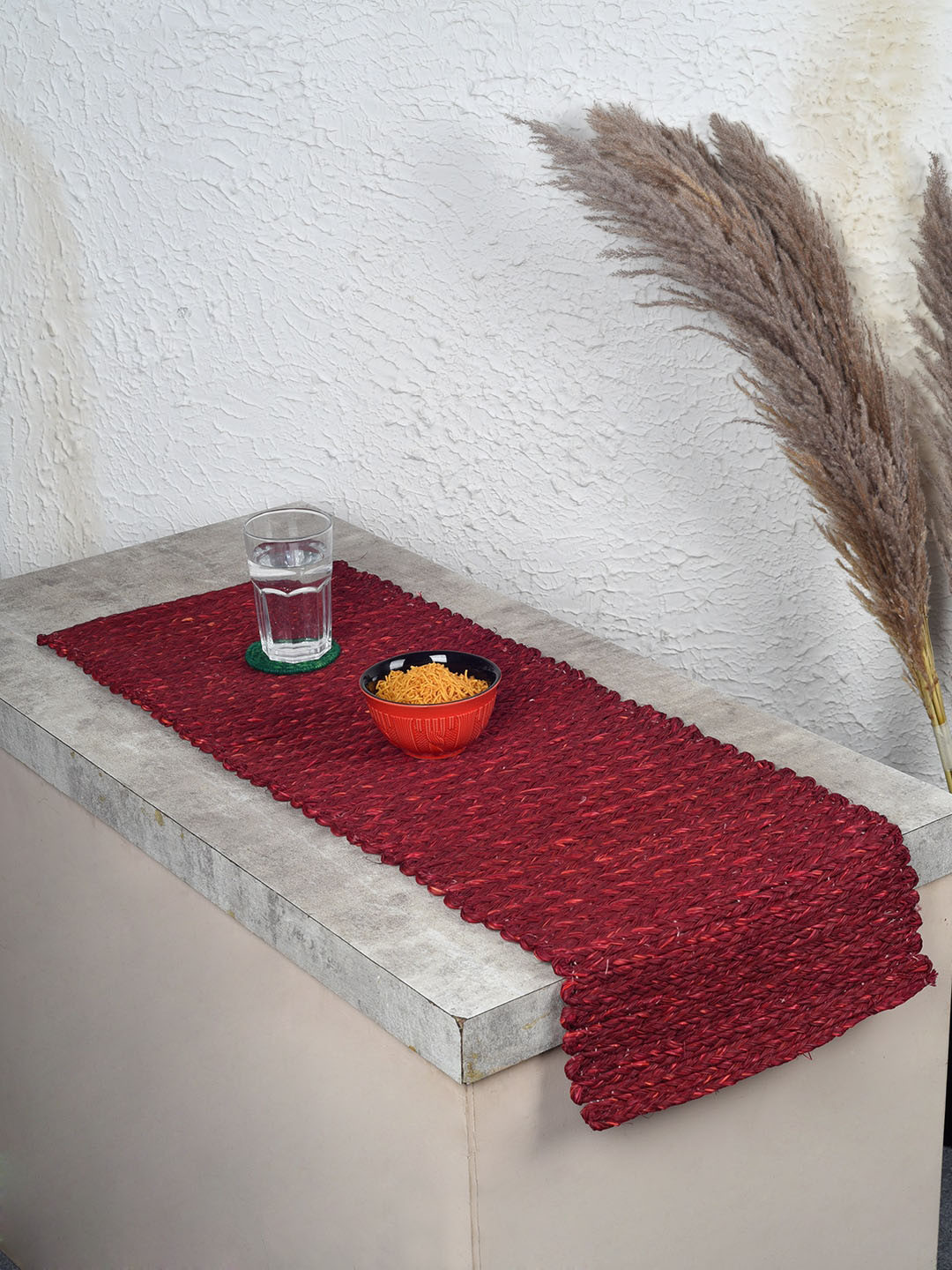 Unravel India Sabai Grass Solid 1 Piece Table Runner