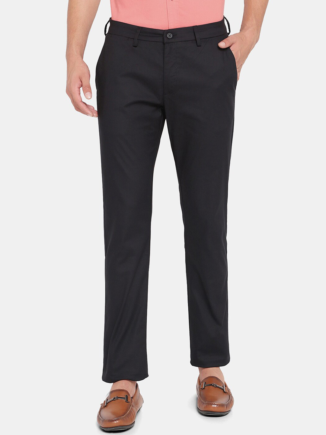 Blackberrys TechPro Men Black Casual Slim Fit Trouser