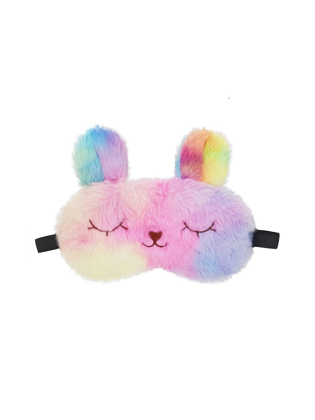 JENNA Pink & Yellow Bunny Face Sleeping Eye Mask