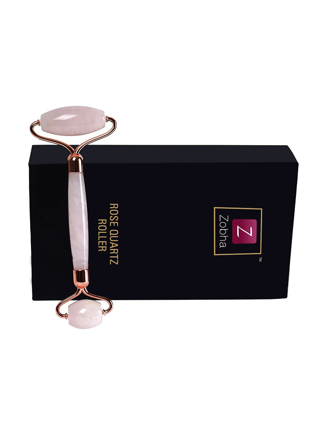 Zobha Authentic Rose Quartz Roller