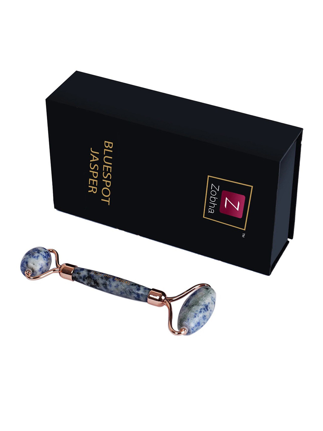 Zobha Authentic Blue Spot Jasper Roller