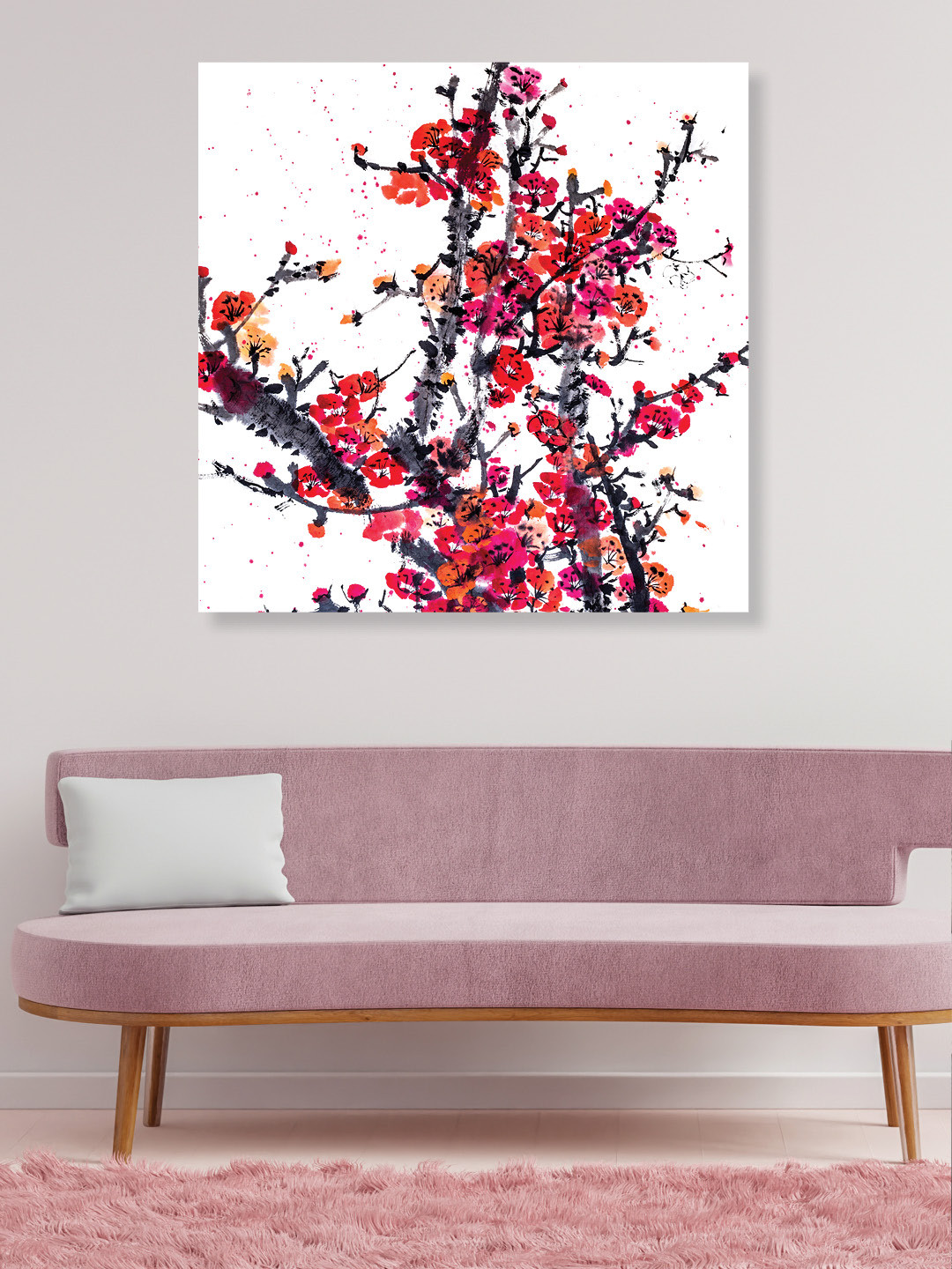 RANDOM White & Pink Flowers Wall Art