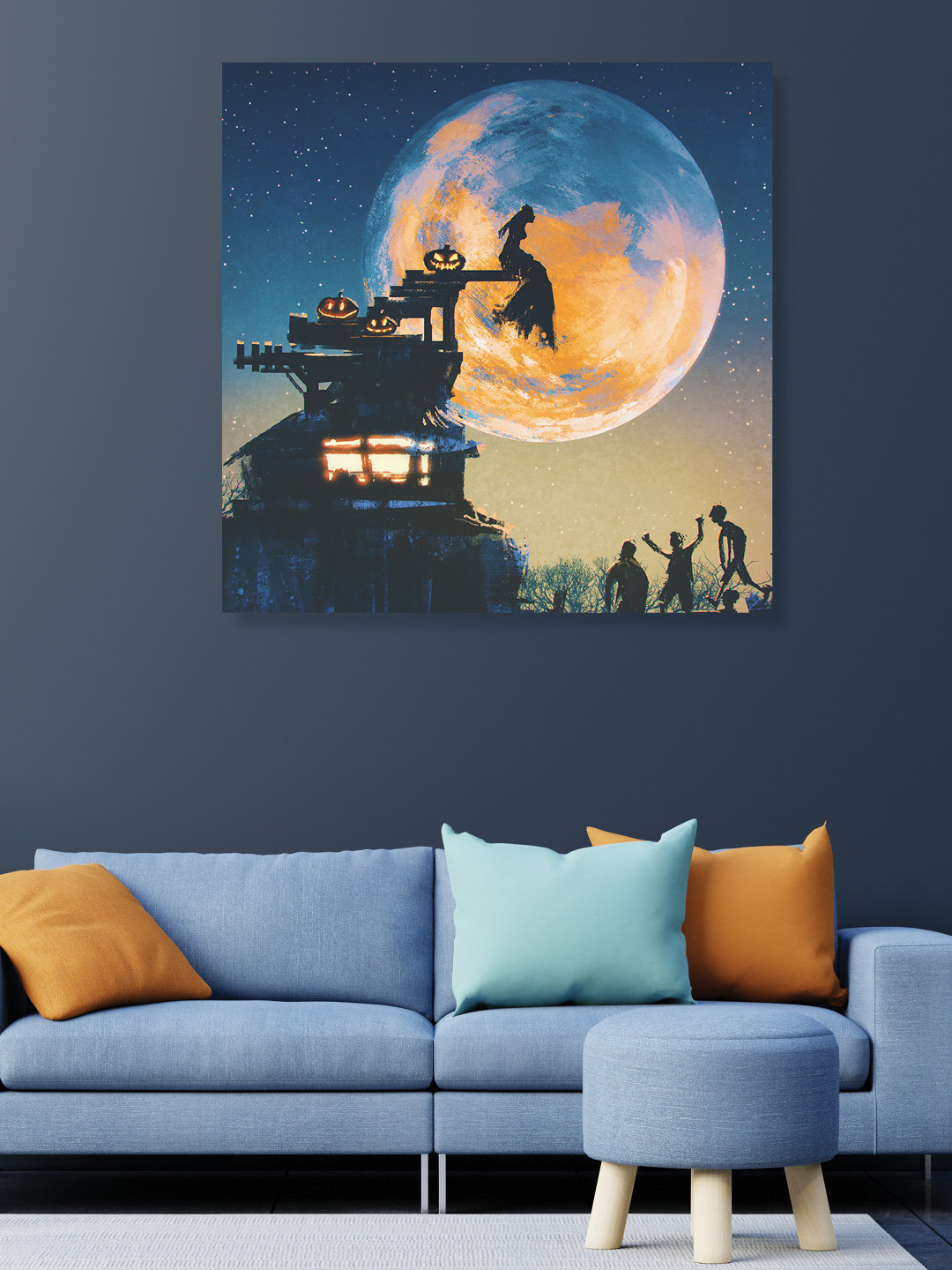 RANDOM Canvas Wall Square Paintings Wall Art - 24 x 24In