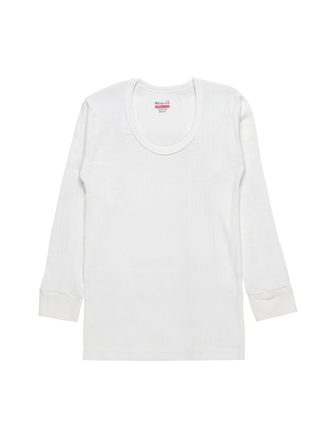 Bodycare Kids Boys White Solid Cotton Thermal Top