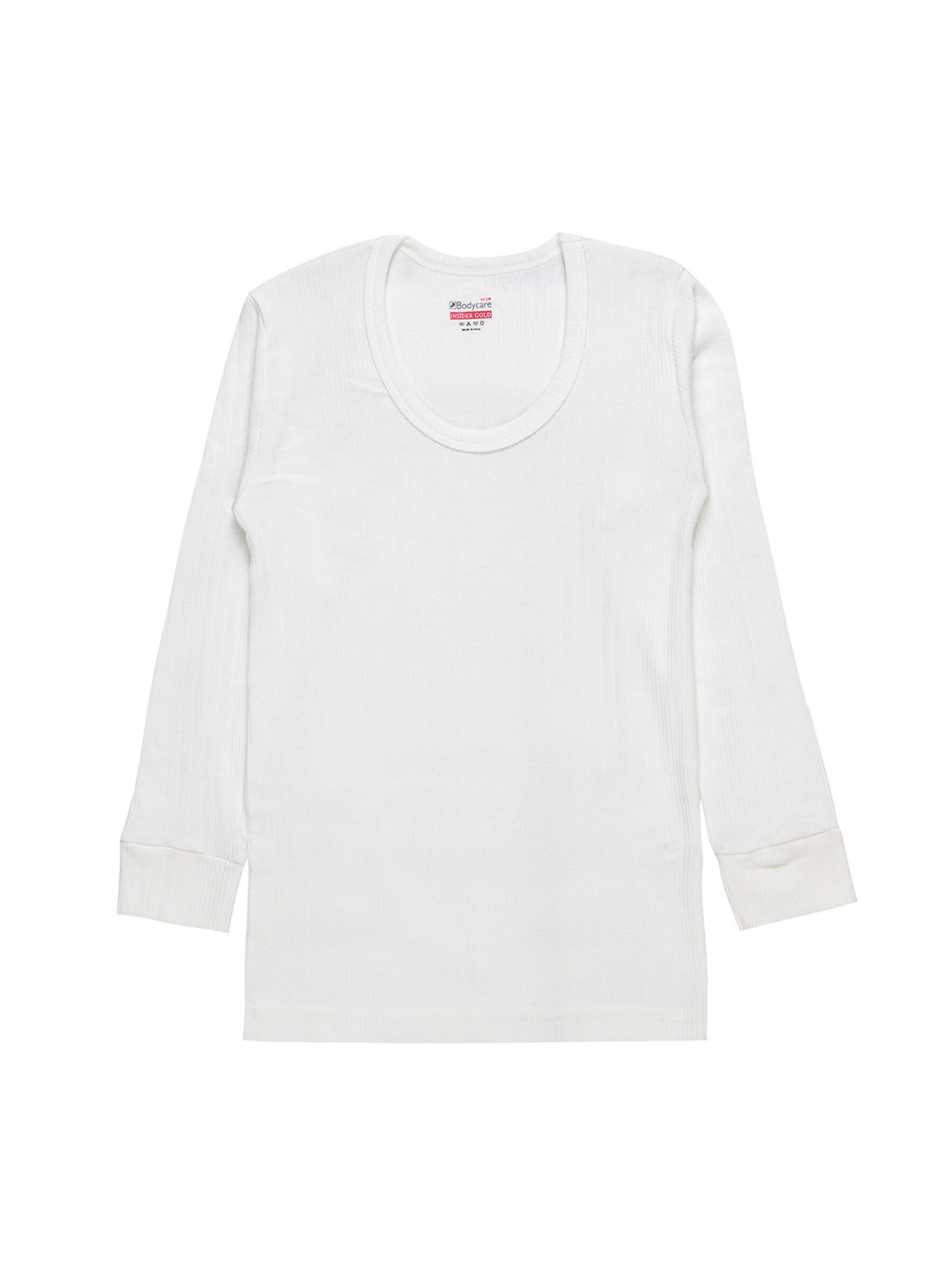 Bodycare Kids Boys White Solid Cotton Thermal Top