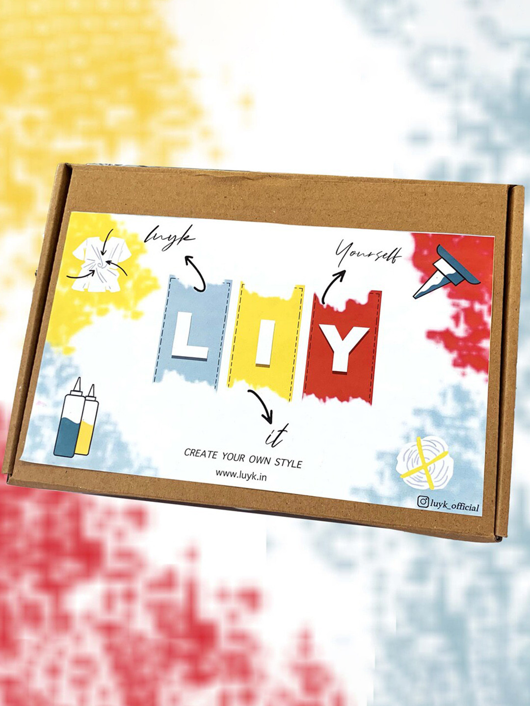 luyk Kids Navy Blue DIY Tie & Dye Set