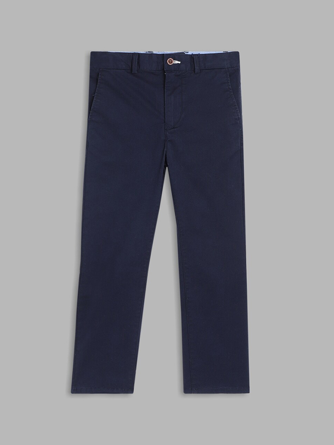 GANT Boys Navy Blue Regular Fit Chinos Trouser