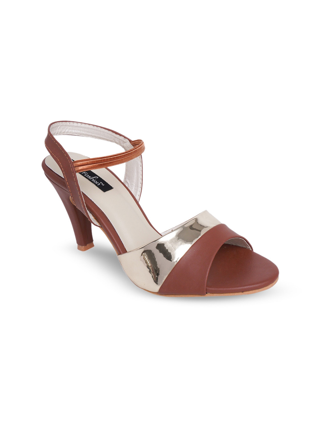 Funku Fashion Brown Block Heels