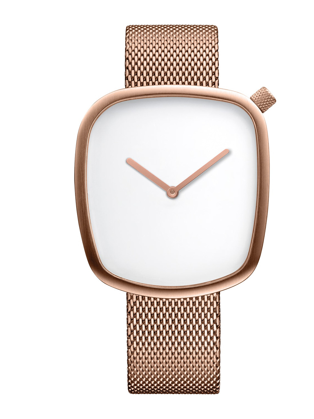 BERING Men White Dial & Rose Gold-Plated Analogue Watch 18040-364-Rose Gold