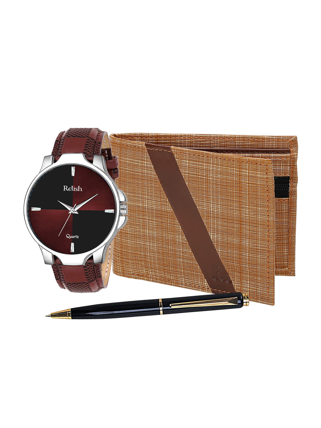 Relish Men Brown Accessory Gift Set