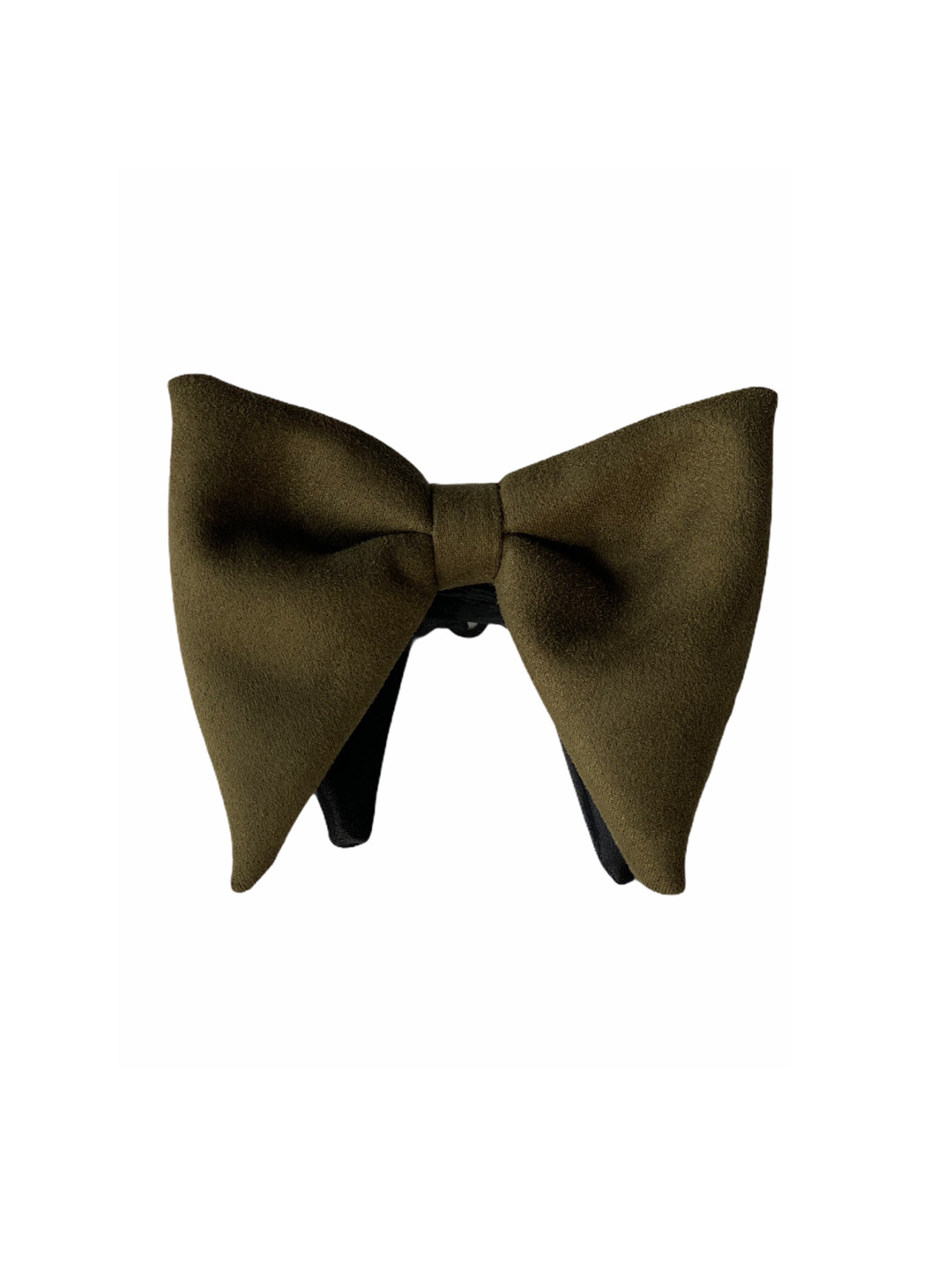 The Tie Hub Men Green Solid Bow Tie