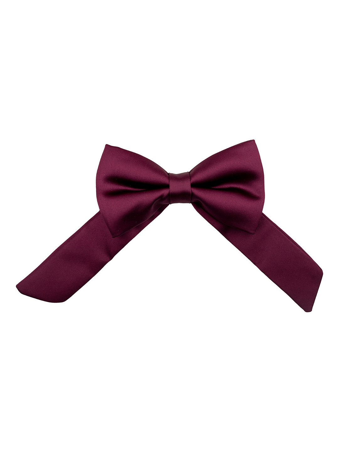 The Tie Hub Men Purple Solid Bow Tie