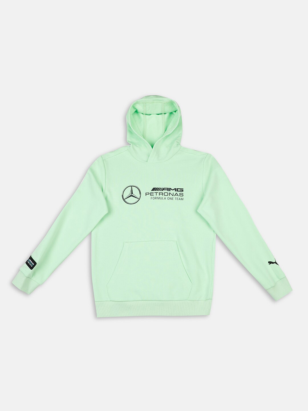 PUMA Motorsport Unisex Mercedes-AMG Petronas F1 Logo Hoodie Youth Regular Fit Sweatshirt