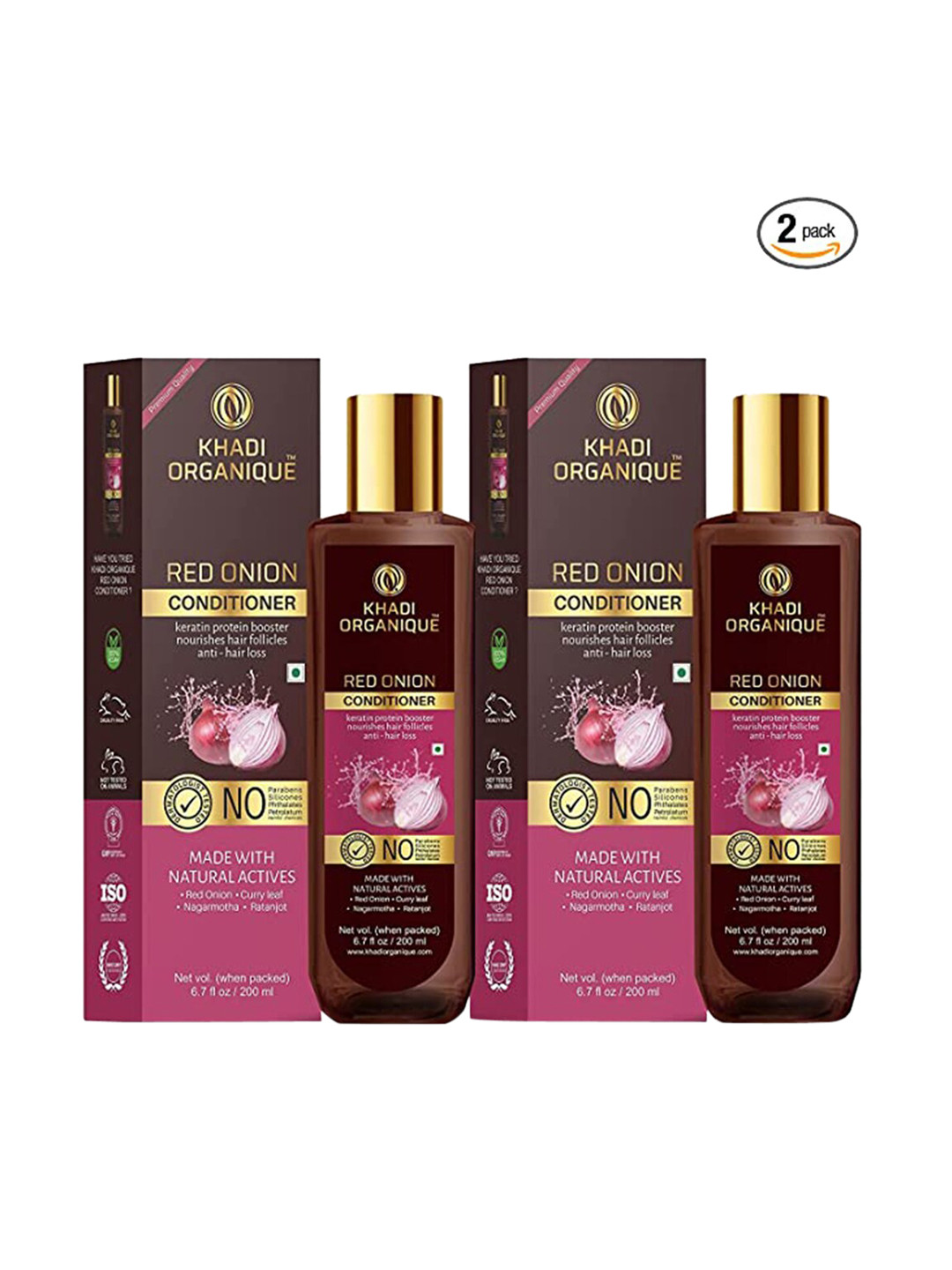 Khadi Organique Set Of 2 Tea Tree Hair Shampoo & Tea Tree Face Wash  400ml