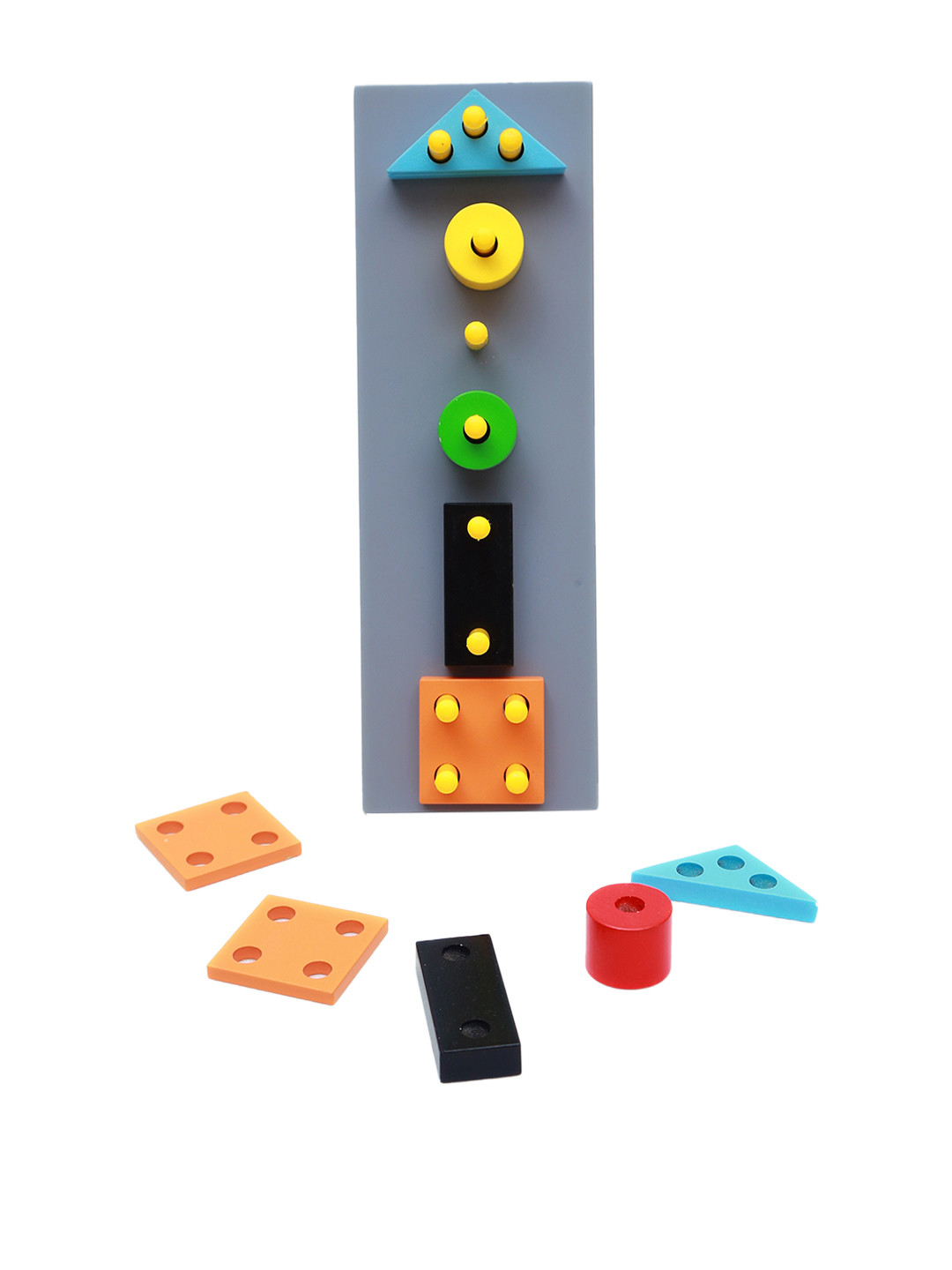 wonderLearn Kids Yellow & Blue Traffic Light Skill Development Toys
