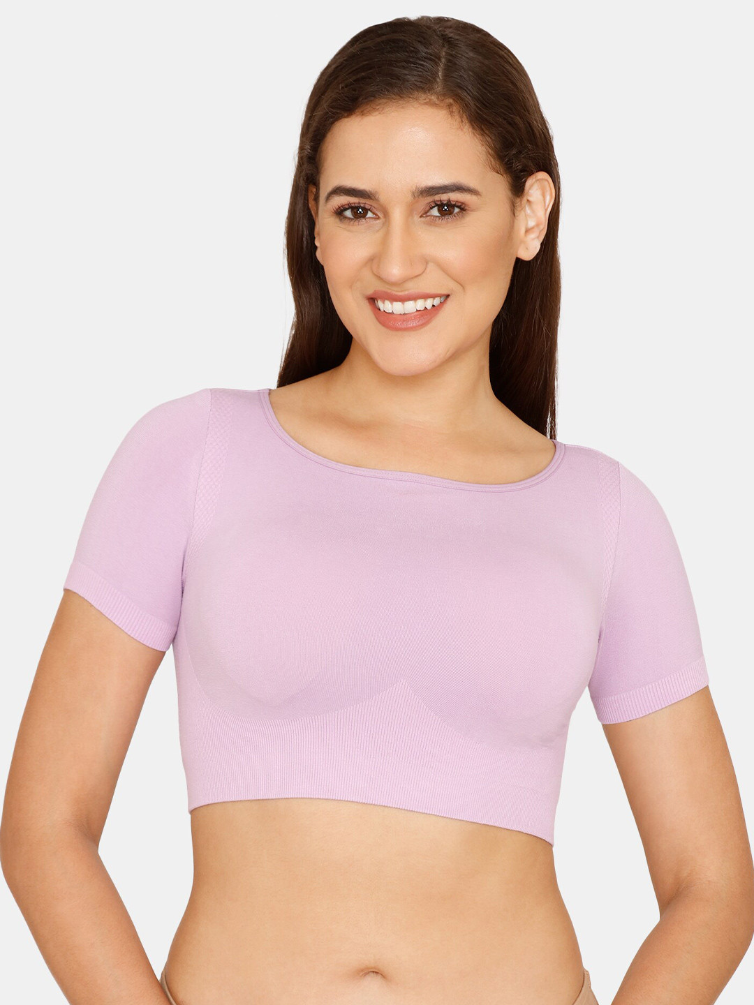 Zivame Women Purple Solid Slip On Bra