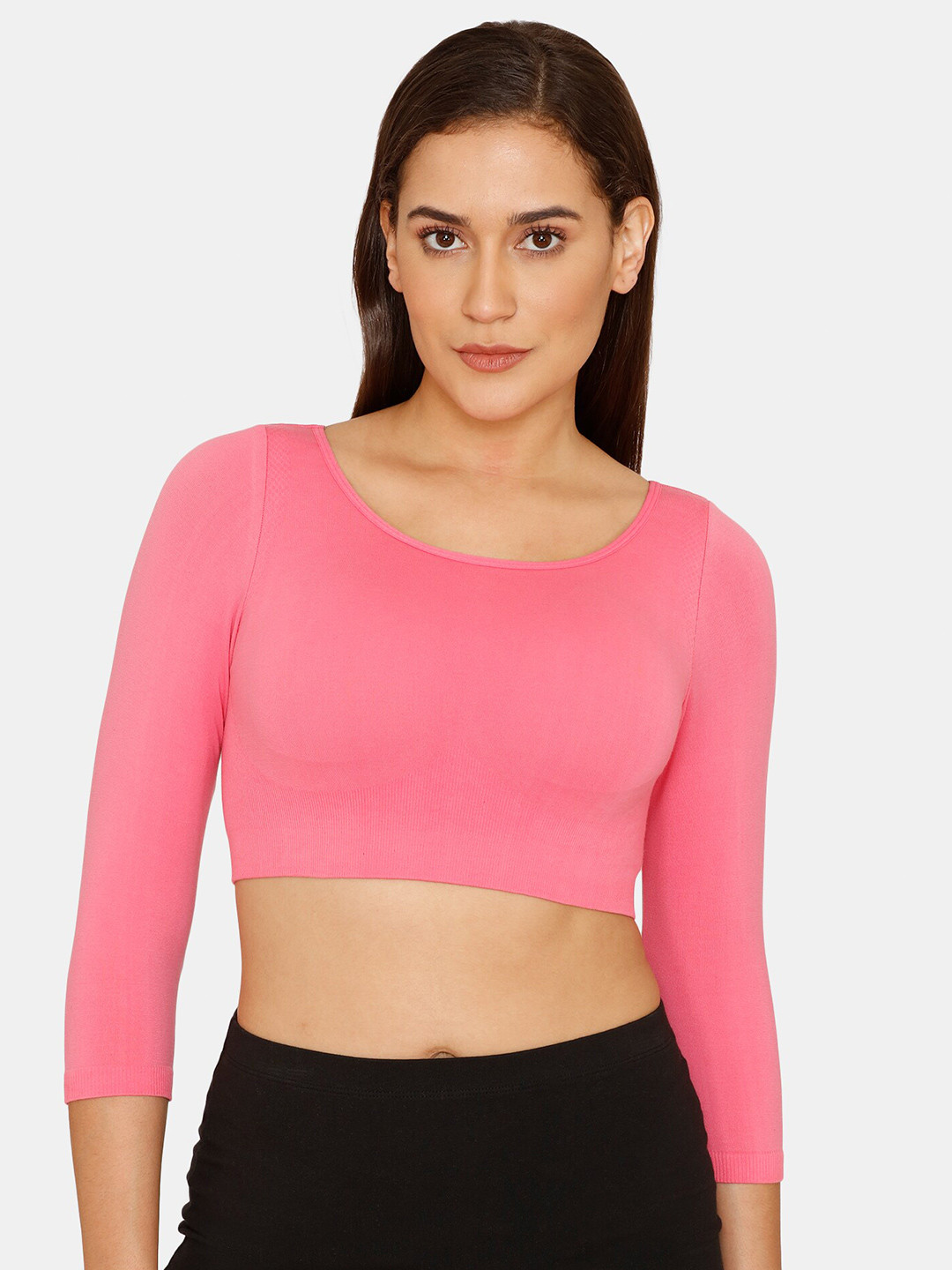 Zivame Women Pink Solid Slip On Bra