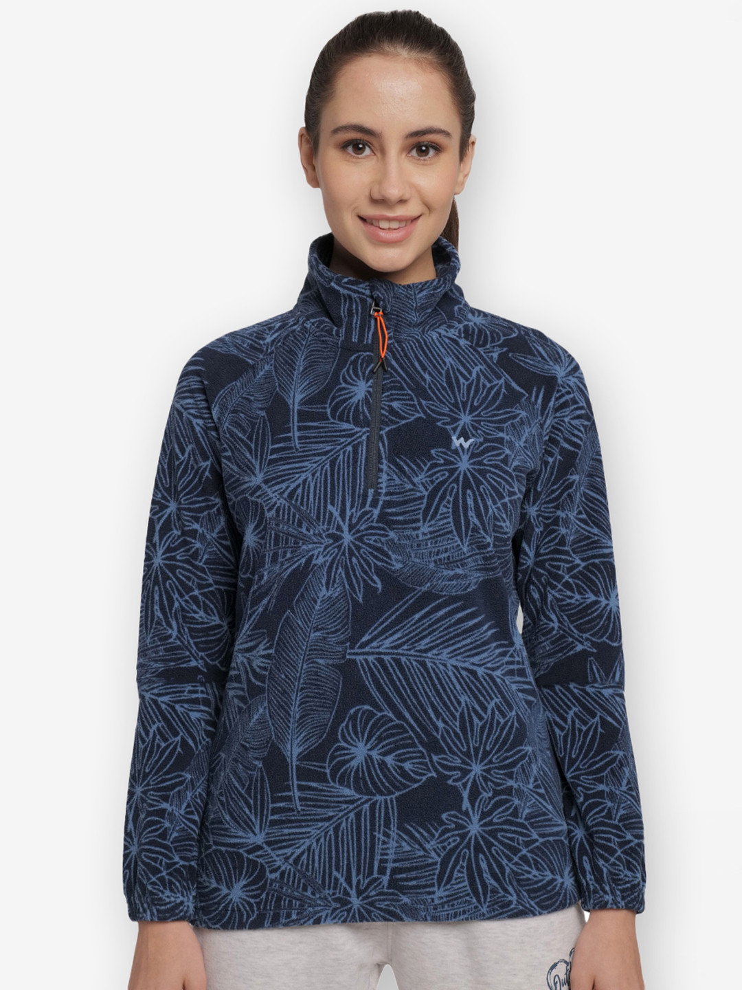 Wildcraft Women Navy Blue Turquoise Blue Water Resistant Outdoor Tailored Jacket