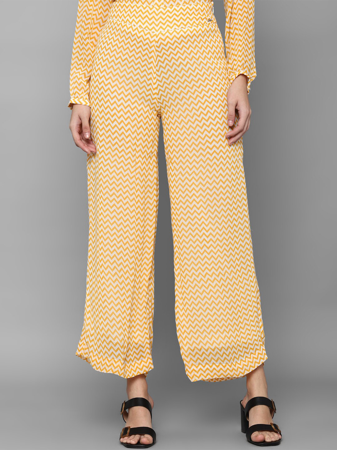 Allen Solly Woman Printed Cotton Trousers