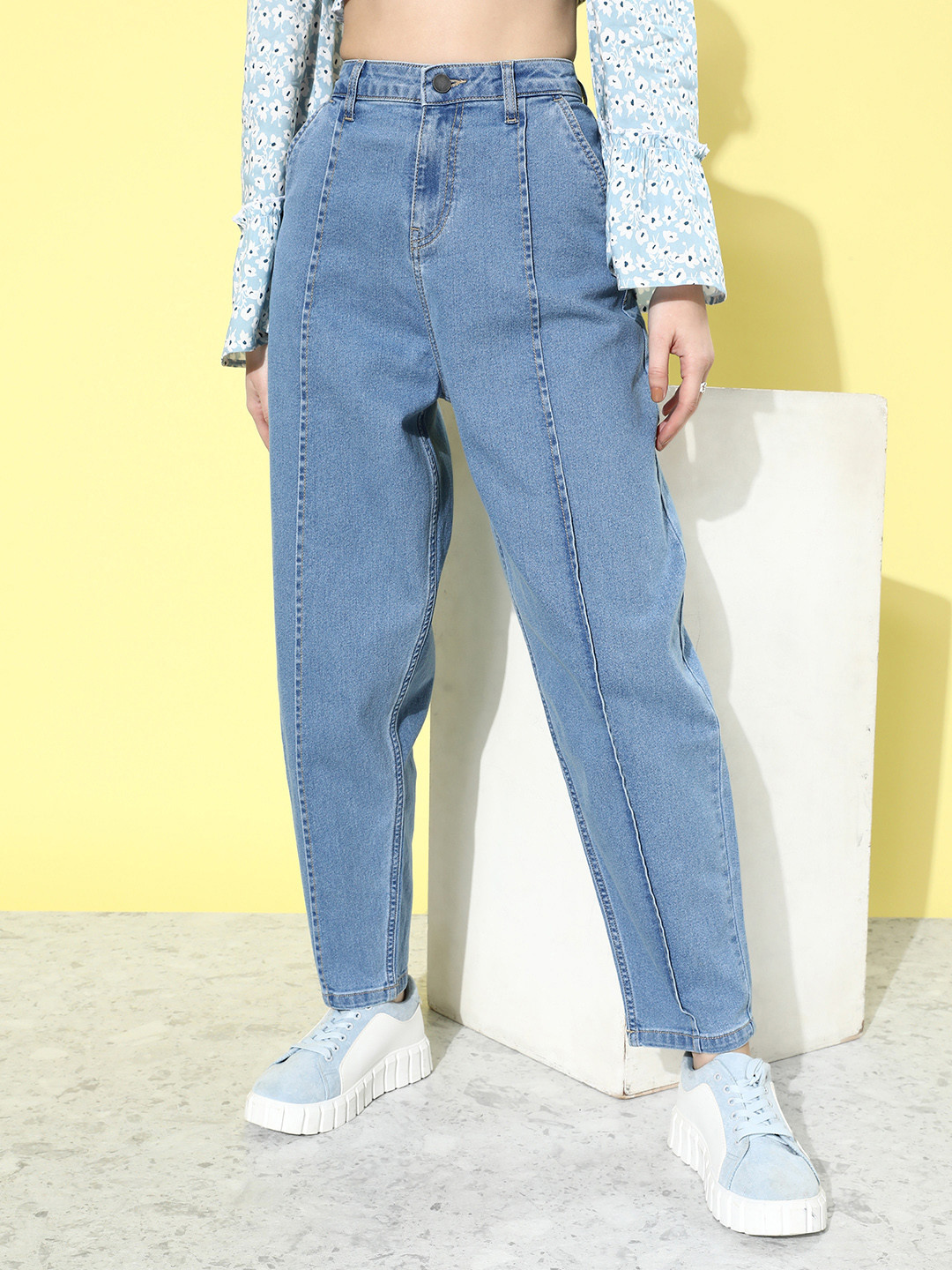 DressBerry Women Dusty Blue 90's Hollaback Extra room denims Jeans