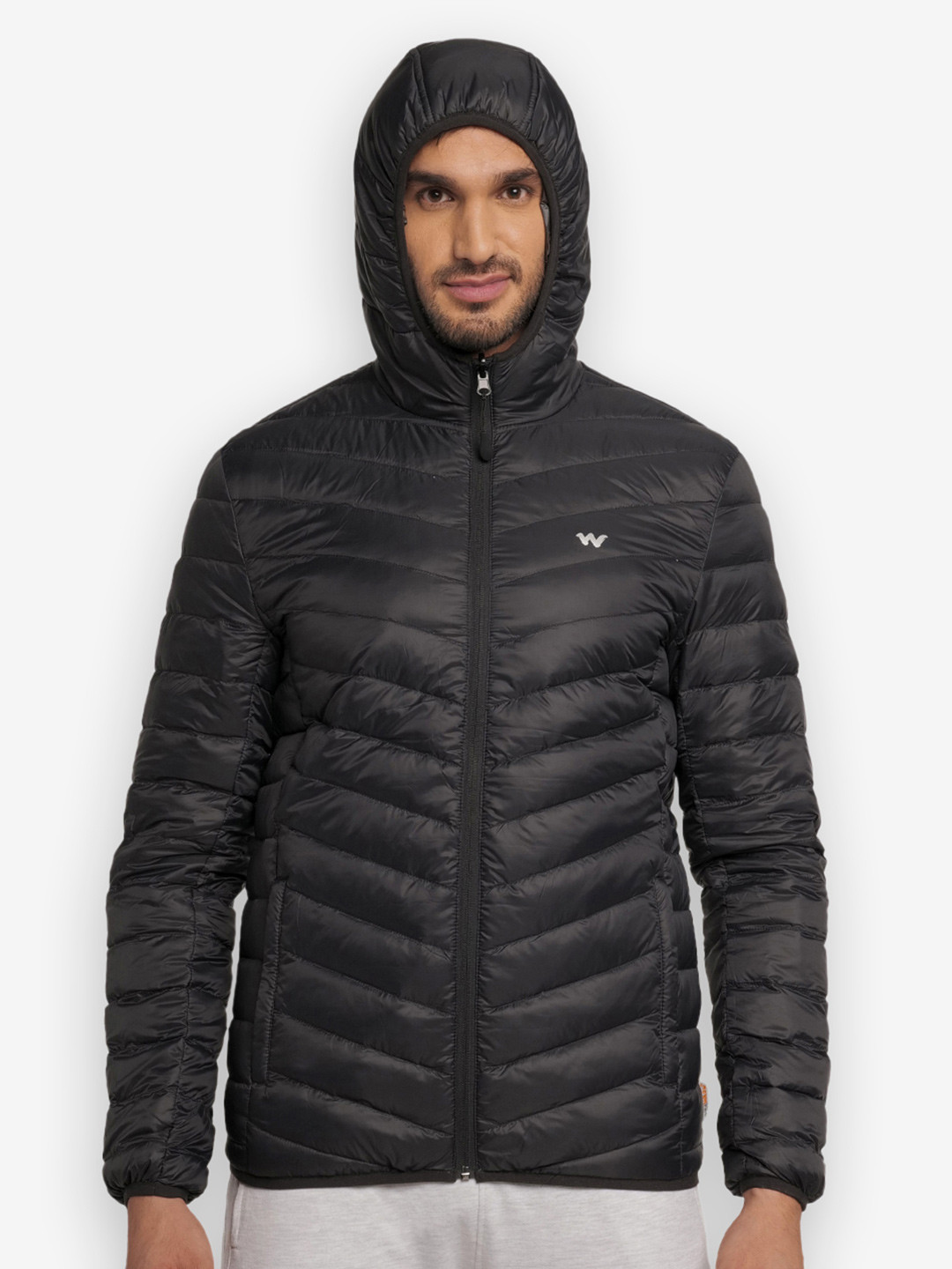 Wildcraft Men Brown Olive Green Water Resistant Outdoor Puffer Jacket
