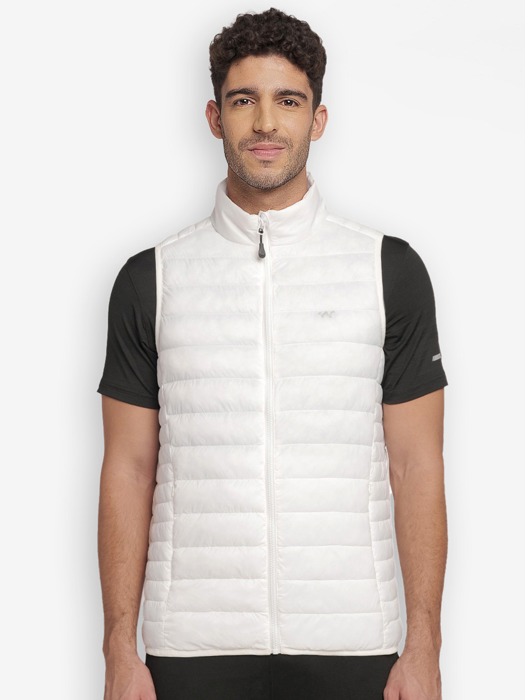 Wildcraft Men White Water Resistant Outdoor Padded Jacket