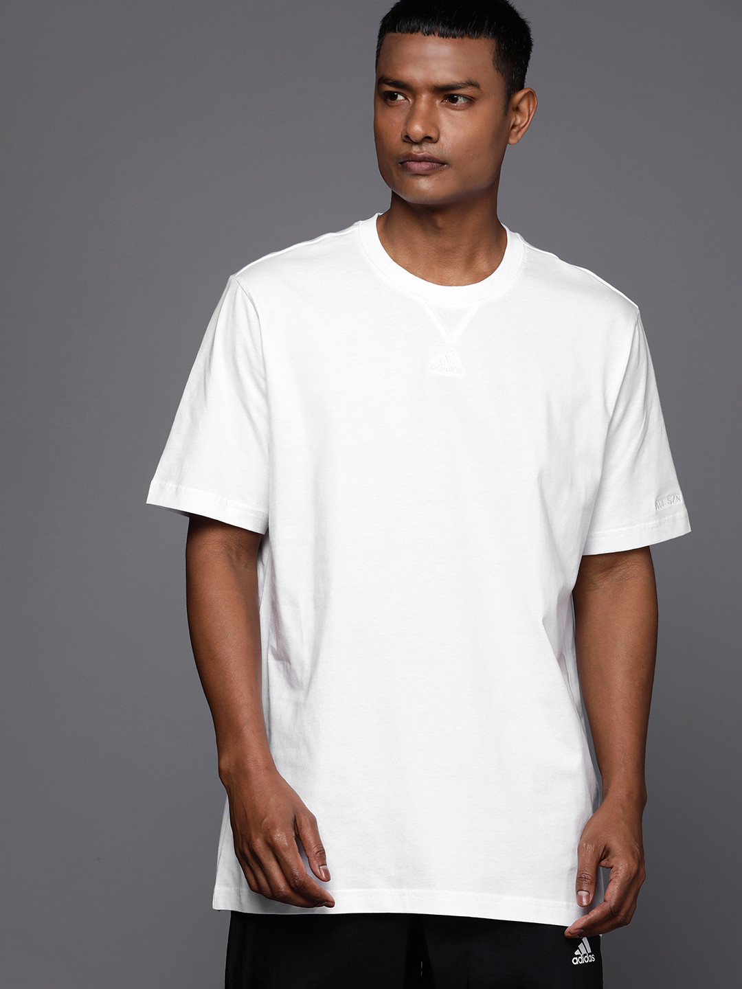 ADIDAS Oversized Fit Pure Cotton T-shirt
