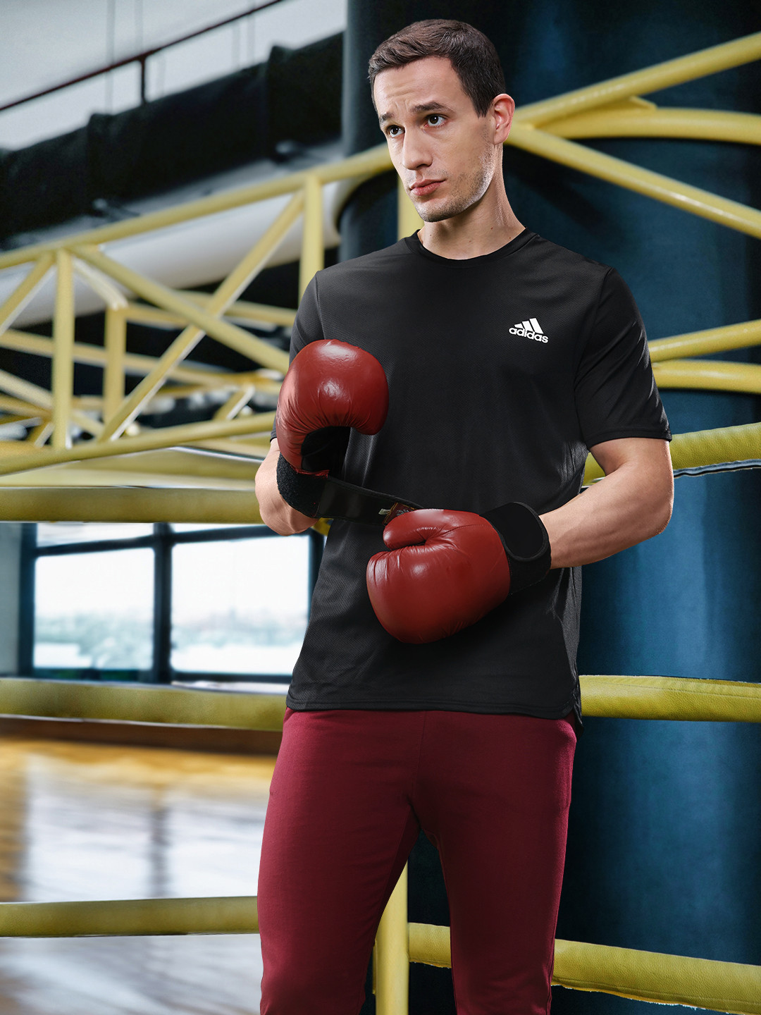 ADIDAS Brand Logo Print Detail Aeroready Designed For Movement Training T-shirt