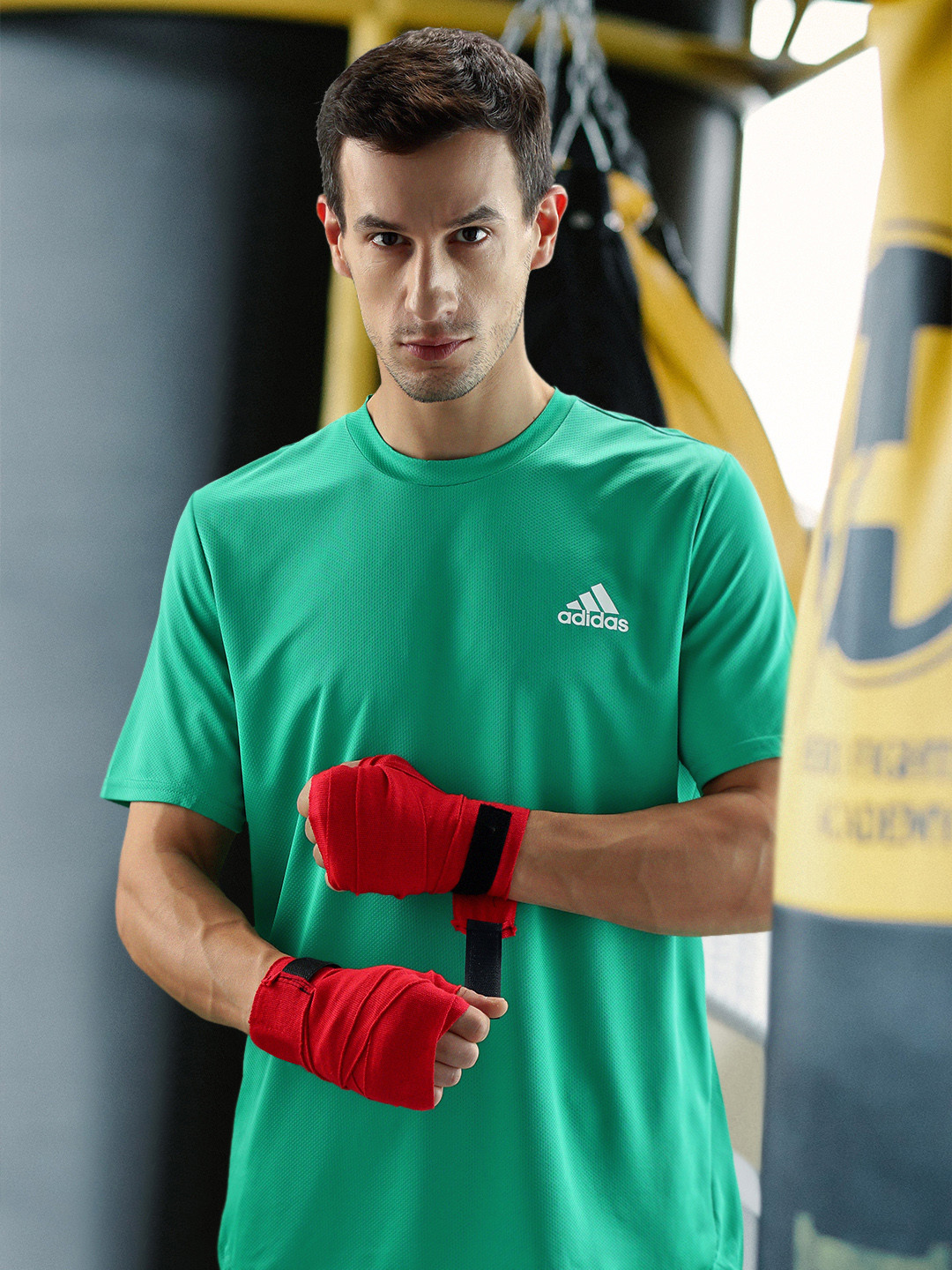 ADIDAS Brand Logo Print Detail Aeroready Designed For Movement Training T-shirt