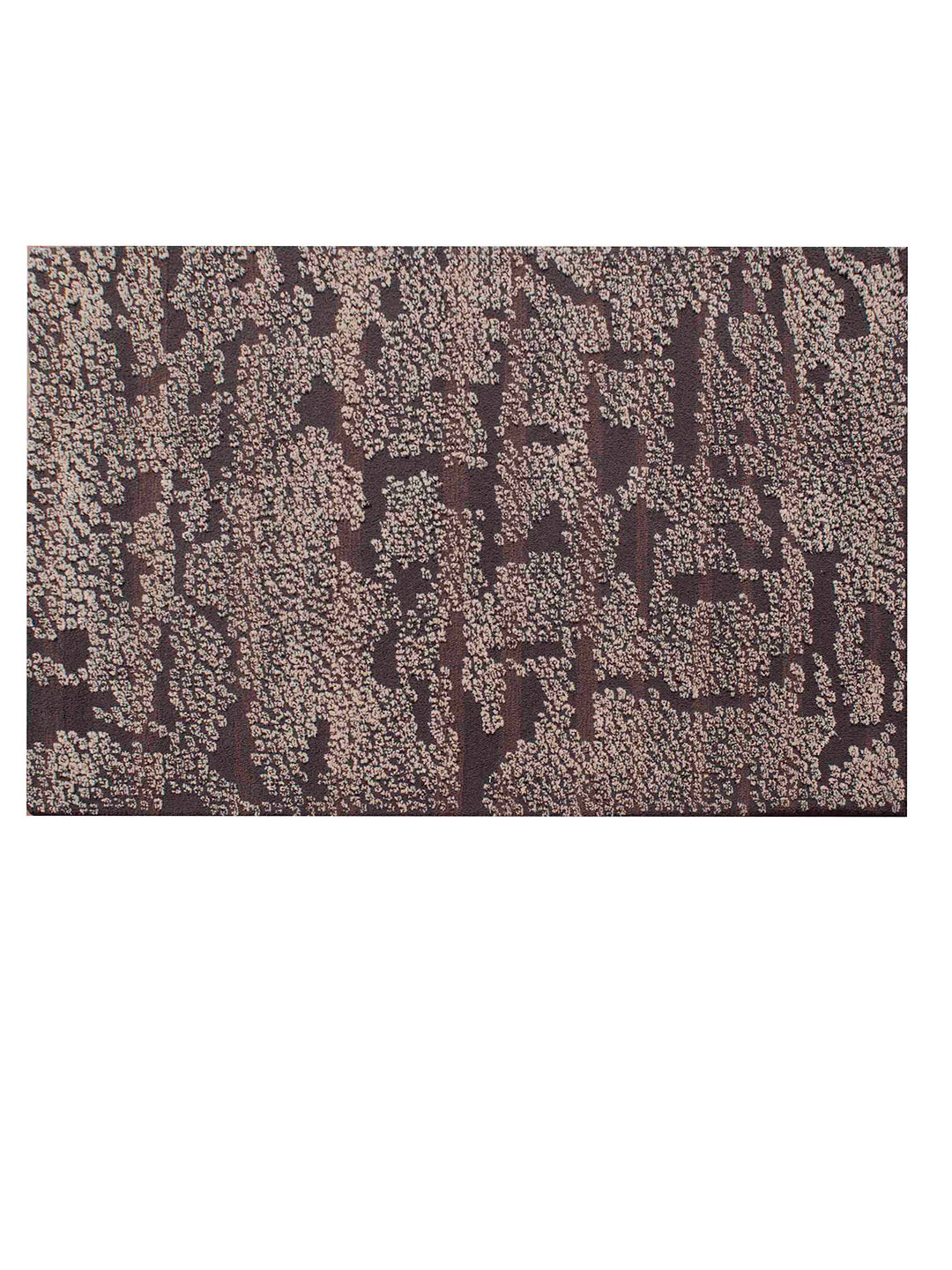 PRESTO Brown and Beige Abstract Hand Tufted Wool Carpet