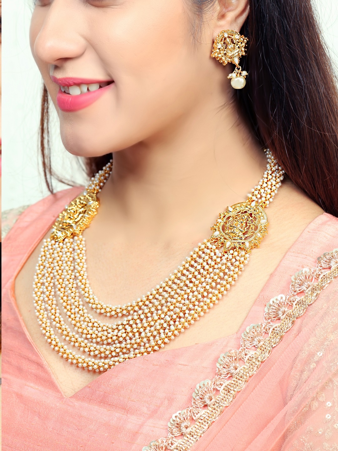 Temple jewellery myntra sale