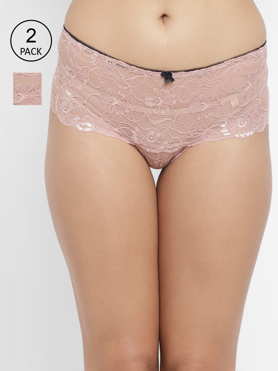 N-Gal Women Pack Of 2 Lace Boy Shorts
