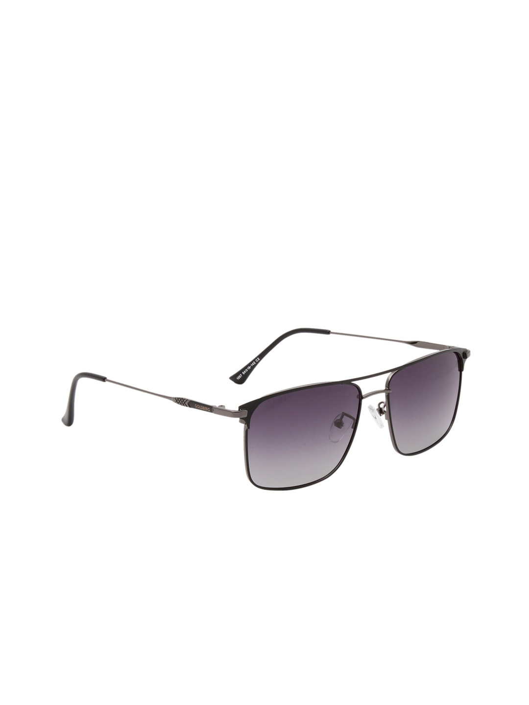 Gold Berg Purple Lens & Gunmetal-Toned Sunglasses with UV Protected Lens-GB-1057_C2