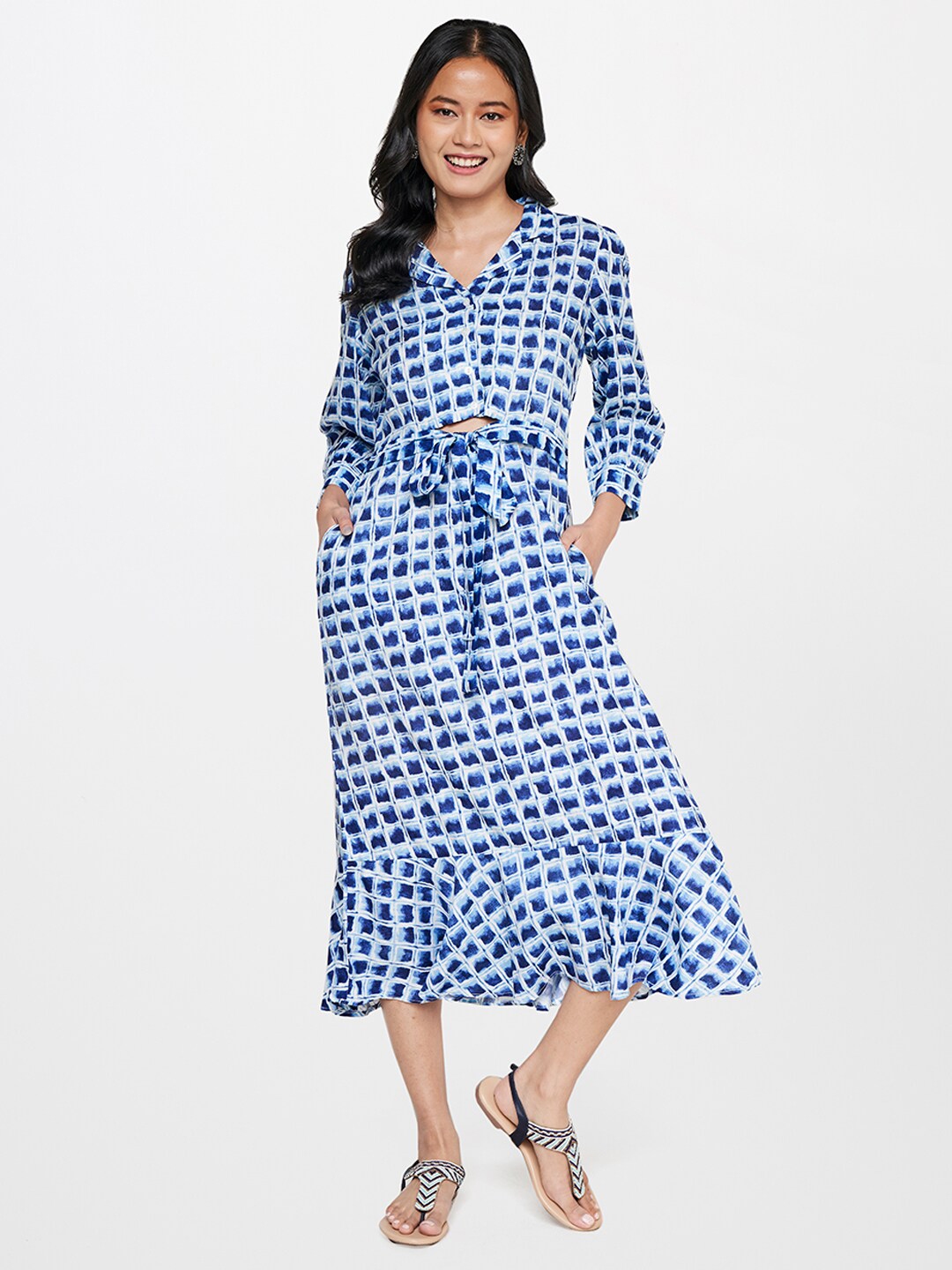 Global desi midi top dress