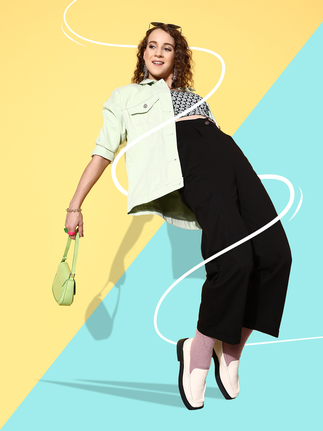 SASSAFRAS Women Black Twill Regular Fit Trousers