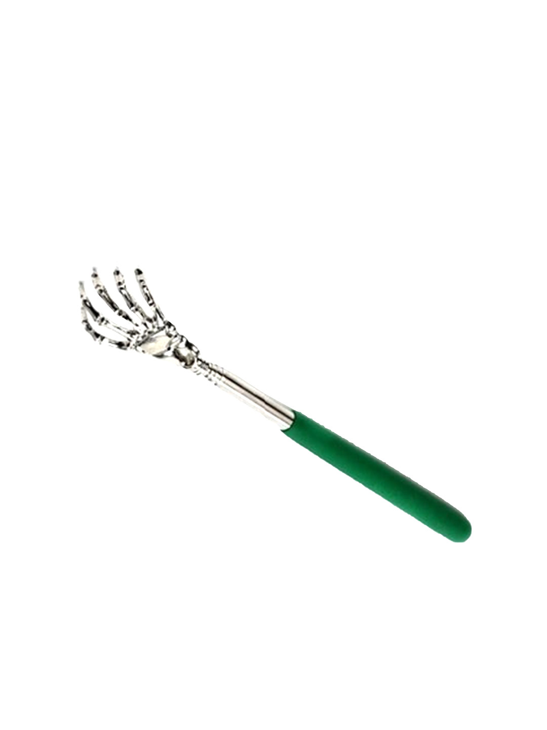 Alexvyan 5-Finger Back Scratcher Massager Extendable Itching Stick - Silver-Toned