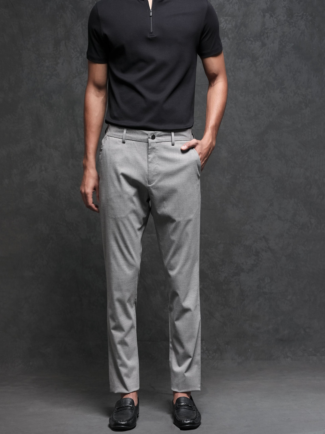RARE RABBIT Micra Mid-Rise Slim Fit Trouser