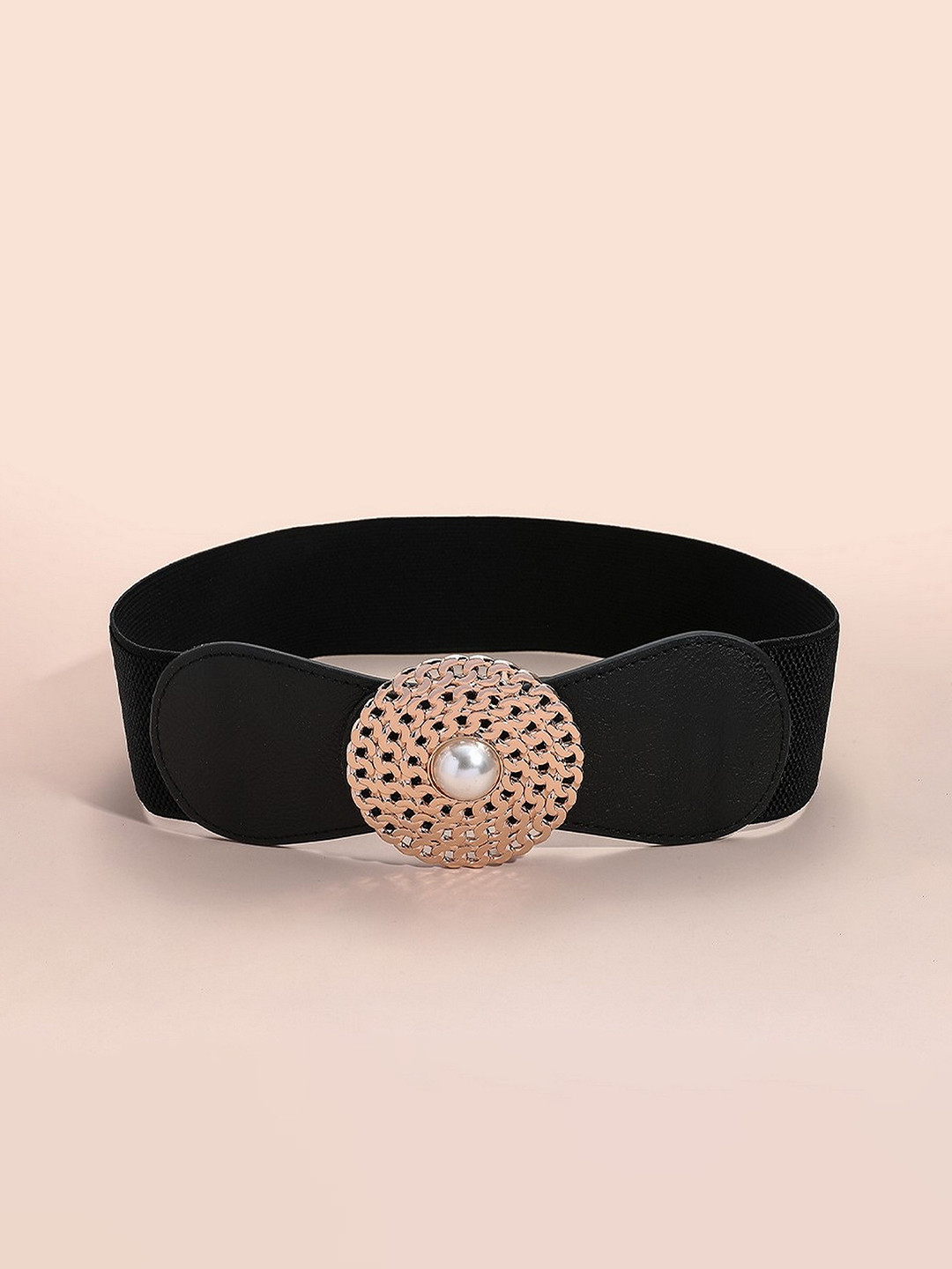 Diva Dale Women Black Textured Belt