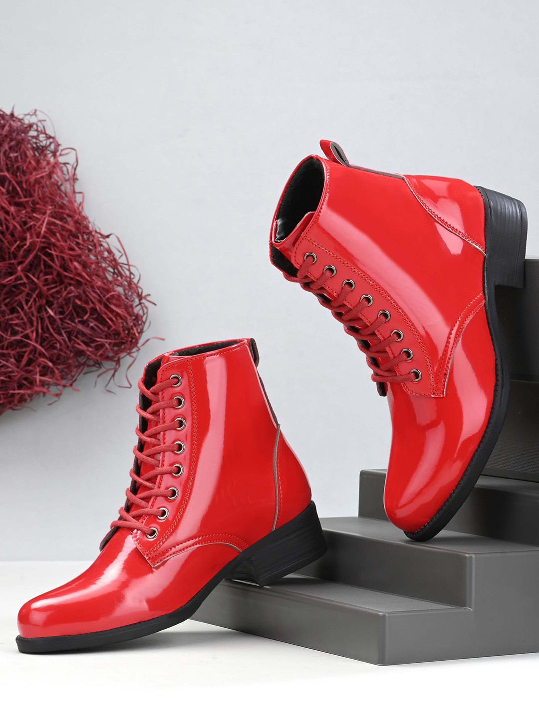 Eego Italy Women Red Solid Regular Boots