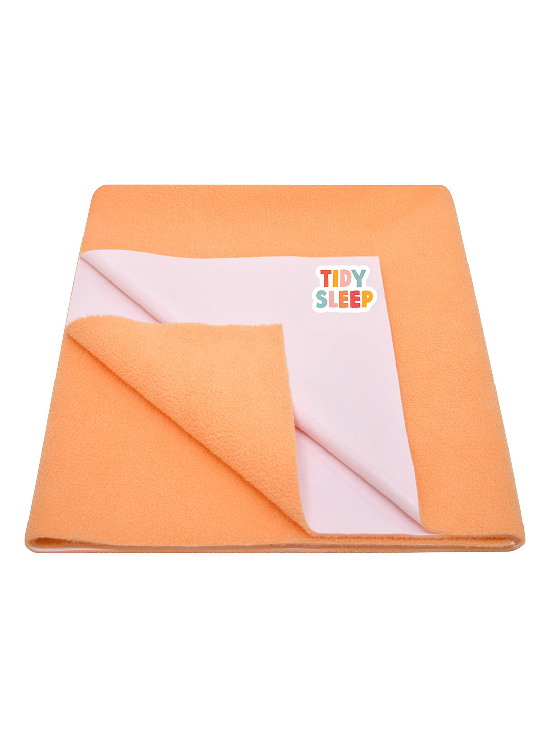 TIDY SLEEP Kids Peach Solid Water Resistant Cotton Mattress Protector