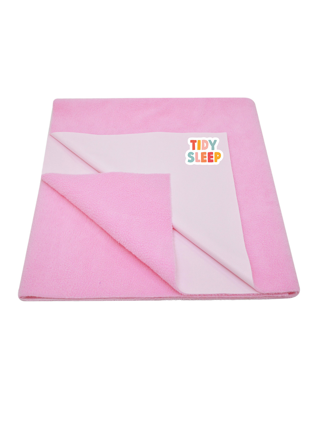 TIDY SLEEP Kids Baby Pink Quick Dry Water Resistant Cotton Mattress Protector